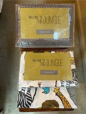 Animal print/ Jungle themed pillowcases